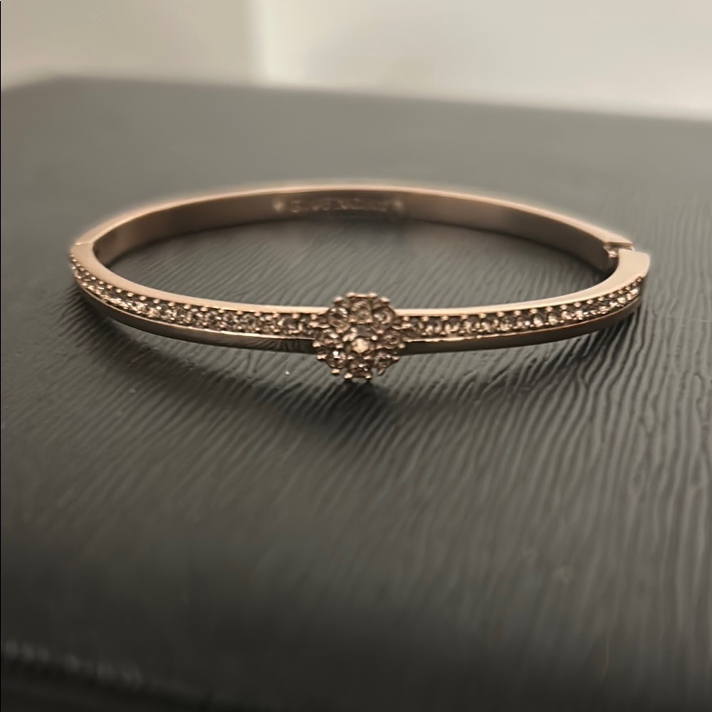 Givenchy Rose Gold Bracelet with Crystal Accents